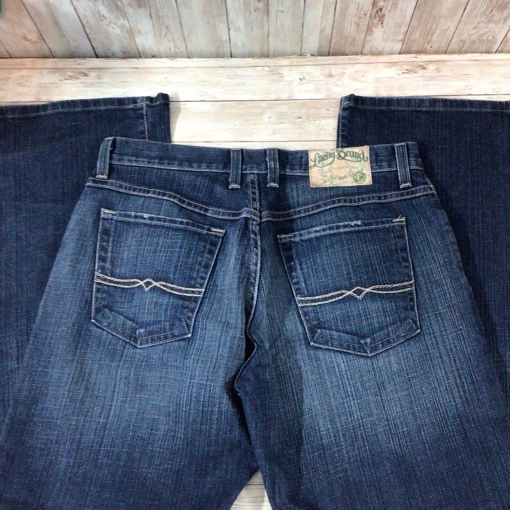 Woman’s Lucky Brand Southside Rider Mid Rise Button Fly Boot Cut Jeans - Picture 10 of 11